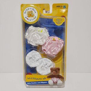 Build-A-Bear  " Girls Panties & Slipper Set " Vintage 2004 NEW NOS Fits 7" Bears